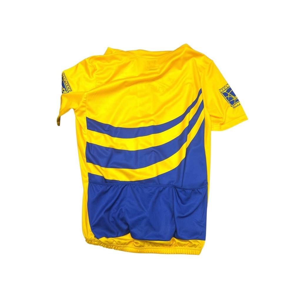 Yellow France Hexagon Cyclisme Cycling Jersey‎ 1/4 Zip Size Medium No Tag - Picture 7 of 7